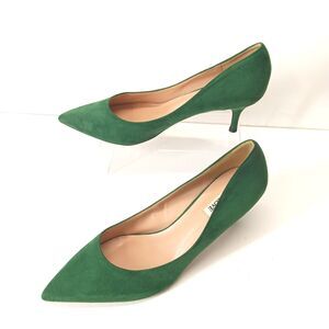 JOY IN LOVE Women's Green Shoes Low Heels Pointy Toe Kitten Heel Pumps Sz 10.5